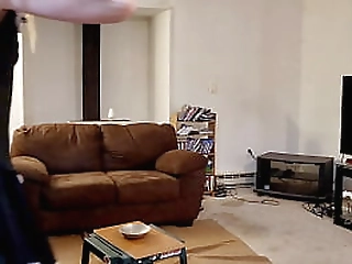 sissy maid denver shoemaker pops a feather duster up his ass