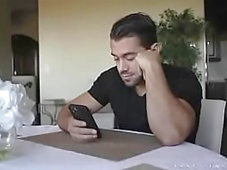 curvy shemale andryely wanking off her shaved cock