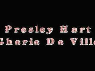 presley hart and cherie deville makes lesbian love on the couch