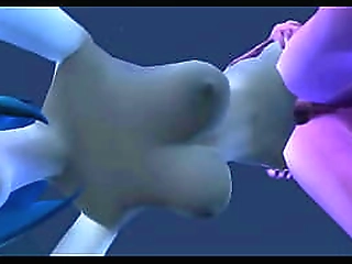 a hot pair of aliens fuck in the open air