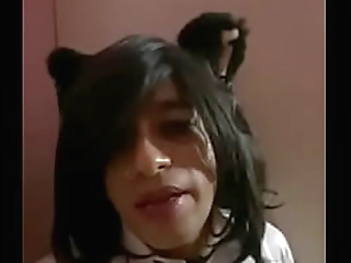 big tits shemale babe wanks her dick and cums hard