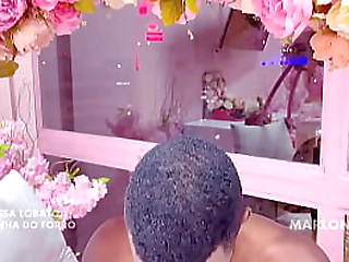 hot long dick ladyboy b solo anal play in the kitchen