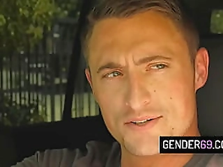 hot trans slut jamie french asslicked and barebacked in public park