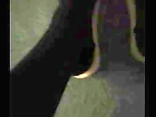 trans in suspenders with cumshot