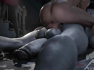 horny ts babe bruninha almeida sucks and gets ass hammered