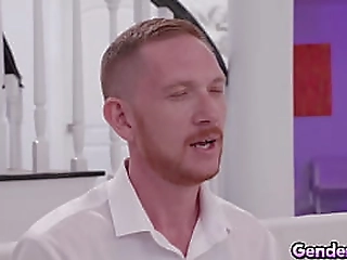 trans beauties get their feet worshipped by their foot slave