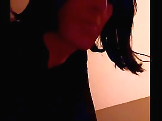 woman blows her friends (shemale) cock