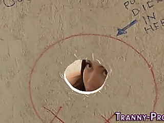 hot tgirl gets facialized