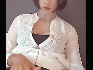 gorgeous ladyboy sucking cock with pizza