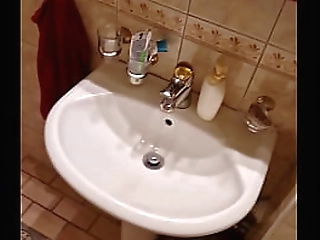 easter family dinner but horny, sneak into the wc for a cumshot