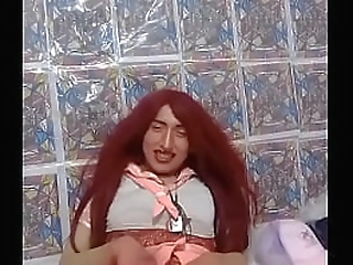 hot cambodian ladyboy jerks off her big cock solo