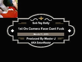 sub toy dolly gets a deep throat face fucking.