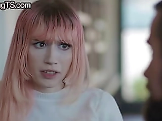 slim tbabe with bigboobs barebacked by bf on the couch