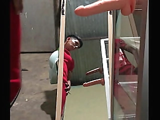 brunette asian ts bua gives handjob and rides dick