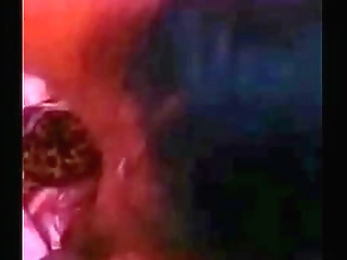 small boobed t-girl strokes her cock - shemale cum