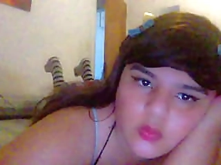 horny argentinian trans babe plays with herself