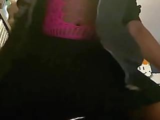 hot shemale playfully teases with a tantalizing, slick dildo