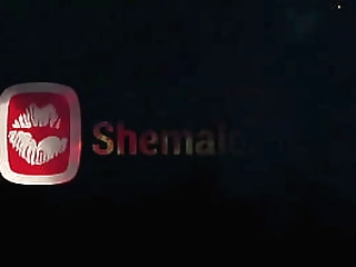 threesome sex video with two guys and a big shemale