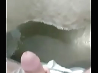 white trans jacks off and cums