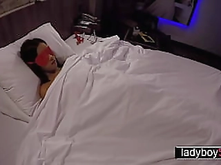 bondage mouth fucking for teen ladyboy fern who also got her ass stuffed