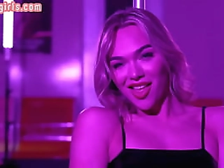 college uniform ts babe bareback fucks guy in public train