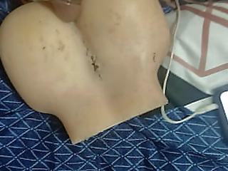 tored sex toy pussy while fucking