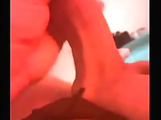 hot small tits shemale wanking her dick on webcam