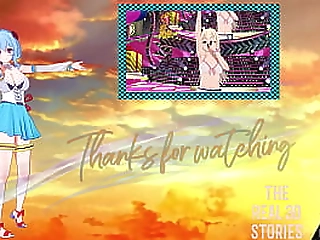 thick shemale in fishnets stroking her shaft