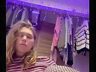 trans girl shows you her fishnet feet before crushing you