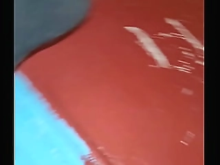 sexy shemale shows off her oily big feet before riding a 10-inch bbc dildo