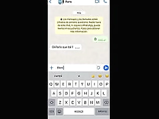 video call to our trans friend, she watches us having sex while masturbating