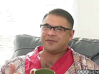 teen tranny emma rose enjoys deep anal sex after she sucked guys big dick