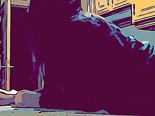 cute asain shemale with red dress solo plays in a bedroom