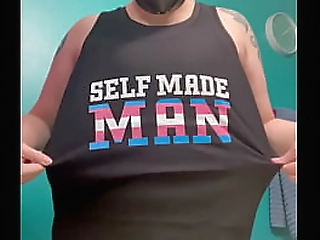 self-made-man shirt strip tease