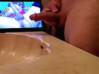 shemale deep throat spits bbc cum in mouth full onlyfans