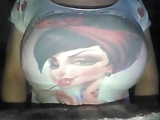 beauty ladyboy cindy furiously masturbating