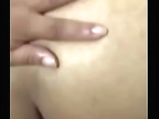 shemale plays with herself in lingerie