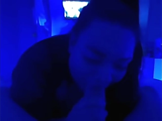 deep throat with milk in my man'_s mouth