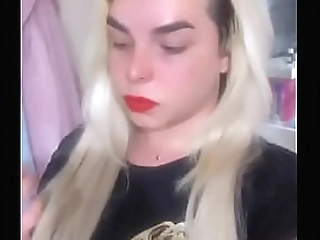 naughty shemale teacher renatinha stroking her shecock after class