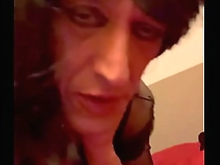 3 kinky shemales having some fun with their feet and asses