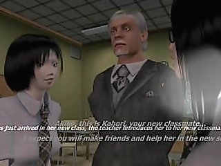 akiko and kahori, the new classmates with a surprise