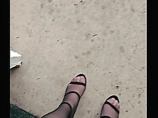 white lingeried shemale wanessa jerking off just for you