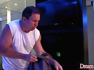 oblivious tbabe bruna castro gets creampied by horny burglar