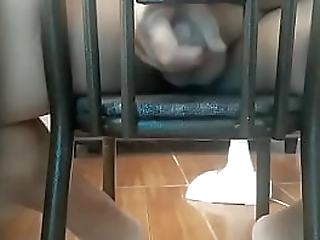 amateur shemale rubbing cock at sex audition