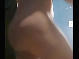 raven haired t-girl sets free her massive cock from panties