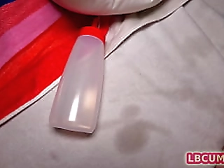 monster dicked ladyboy takes shower after the fuck