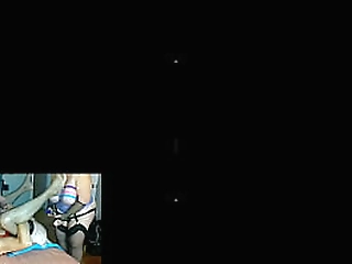 thai ladyboy does tease and ass masturbation on the bed