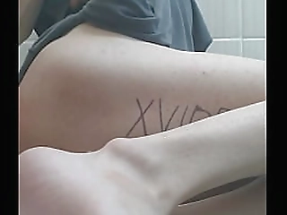 naughty tgirl nicole strokes her small cock