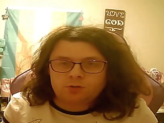 angelina torres playing with her shecock on the sofa