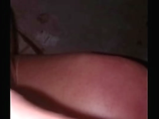 femboy with pretty feet fingers his ass in a dark room